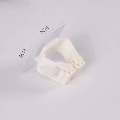 Transform Your Space with Our Strong Adhesive Multi-Purpose Hooks - Perfect for Organizing Mops, Brooms, and More!