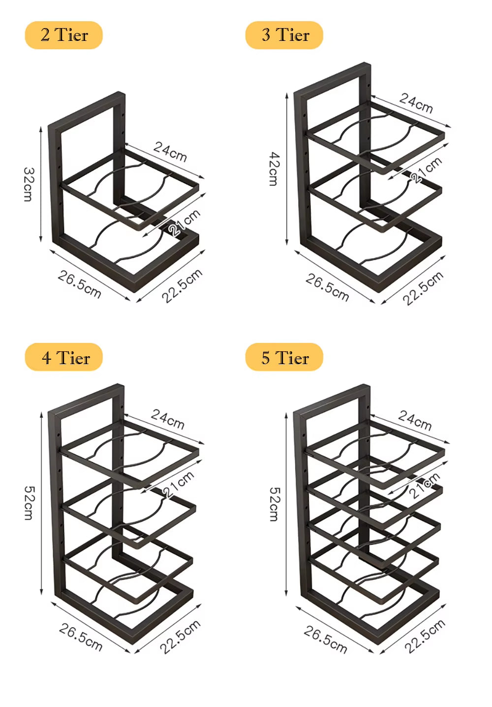 Transform Your Kitchen with the Adjustable Stainless Steel Pot Rack Organizer - Multi-Layer Storage Solution for Pots and Pans