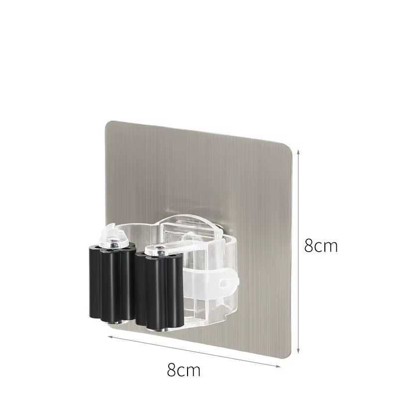 Transform Your Space with Our Strong Adhesive Multi-Purpose Hooks - Perfect for Organizing Mops, Brooms, and More!
