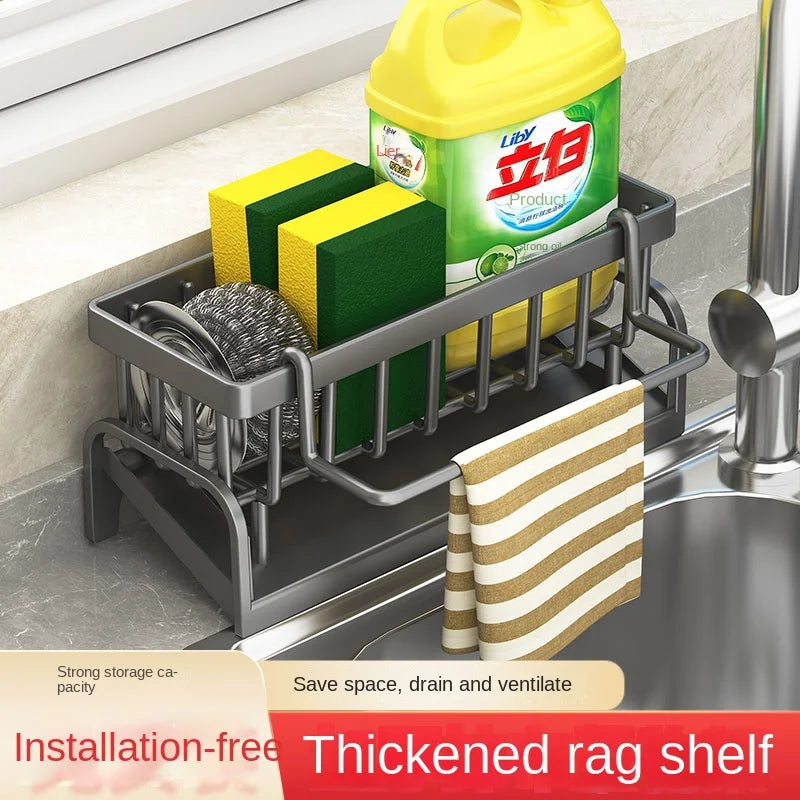 Revolutionize Your Kitchen with the Ultimate Cleaning Cloth and Sponge Draining Rack!