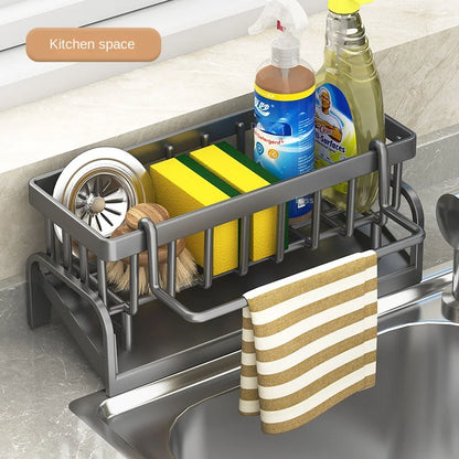 Revolutionize Your Kitchen with the Ultimate Cleaning Cloth and Sponge Draining Rack!
