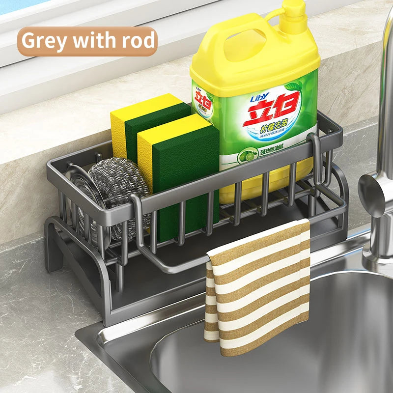 Revolutionize Your Kitchen with the Ultimate Cleaning Cloth and Sponge Draining Rack!