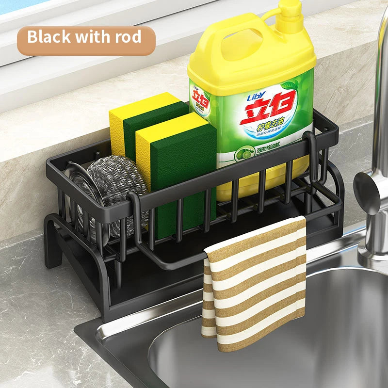 Revolutionize Your Kitchen with the Ultimate Cleaning Cloth and Sponge Draining Rack!